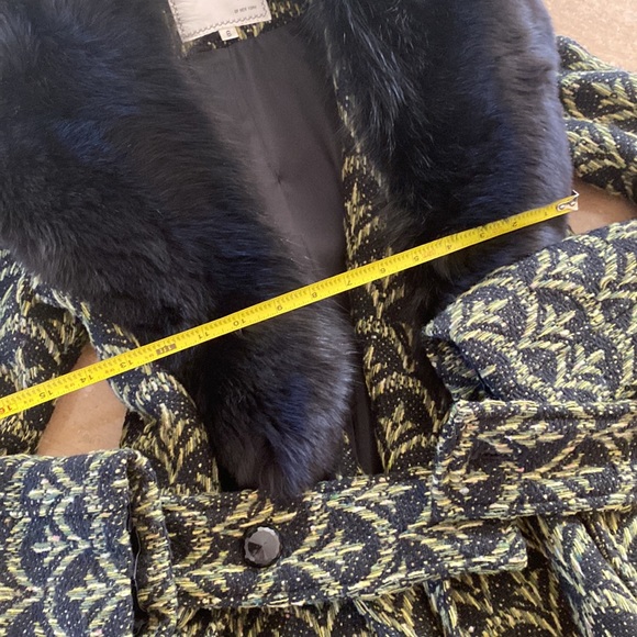 Milly Of New York fox fur collar coat - Picture 9 of 10